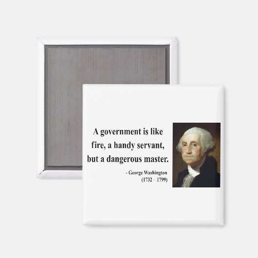 George Washington Quote 1b Magnet (Vorderseite/Rückseite)