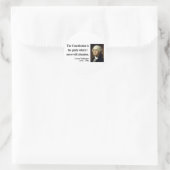 George Washington Quote 4b Runder Aufkleber (Tasche)