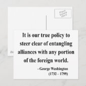 George Washington Quote 5a Postkarte (Vorne/Hinten)