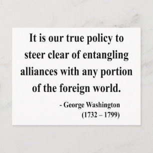 George Washington Quote 5a Postkarte
