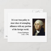 George Washington Quote 5b Postkarte (Vorne/Hinten)