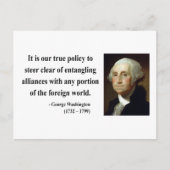 George Washington Quote 5b Postkarte (Vorderseite)