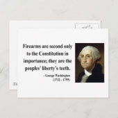 George Washington Quote 6b Postkarte (Vorne/Hinten)