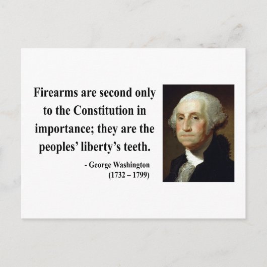 George Washington Quote 6b Postkarte (Vorderseite)