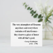 George Washington Quote 7a Postkarte (Stehend Vorderseite)