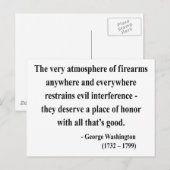 George Washington Quote 7a Postkarte (Vorne/Hinten)