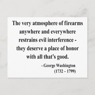 George Washington Quote 7a Postkarte