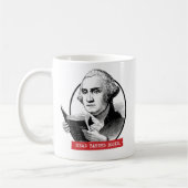George Washington Reads Banned Books Kaffeetasse (Links)