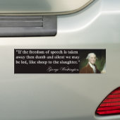 George Washington-Redefreiheit Zitat Autoaufkleber (Auf Auto)