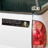 George Washington-Redefreiheit Zitat Autoaufkleber (Auf Lkw)