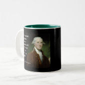George Washington-Redefreiheit Zitat Zweifarbige Tasse (Vorderseite Links)