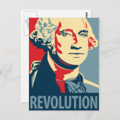 George Washington - Revolution: OHP Postcard Postkarte (Vorne/Hinten)