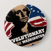 George Washington-Revolutionärs-Knopf Button (Vorderseite)