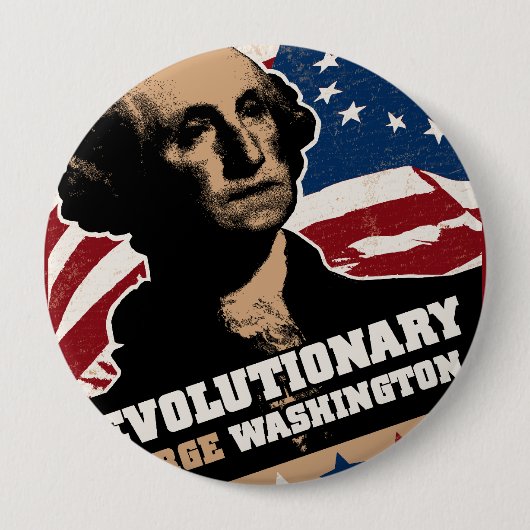 George Washington-Revolutionärs-Knopf Button (Vorderseite)