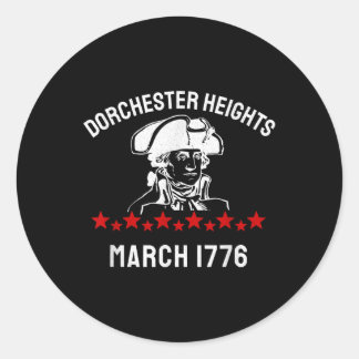 George Washington Revolutionskrieg Dorchester Hei Runder Aufkleber