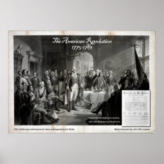 George Washington, Revolutionskrieg Poster