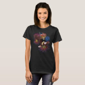 George Washington Riding an Eagle with a Flag 4th T-Shirt (Vorne ganz)
