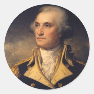 George Washington Runder Aufkleber
