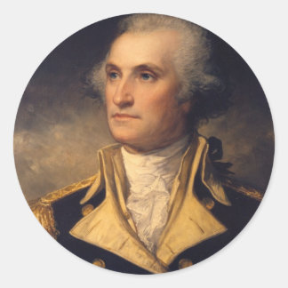George Washington Runder Aufkleber