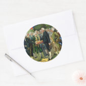 George Washington Runder Aufkleber (Umschlag)