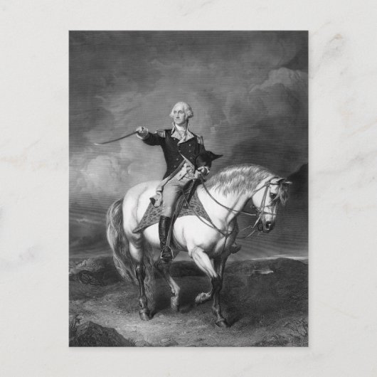 George Washington Salute postcard Postkarte (Vorderseite)