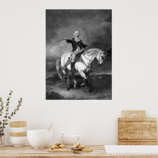 George Washington Salute Poster/Print Poster (Küche)