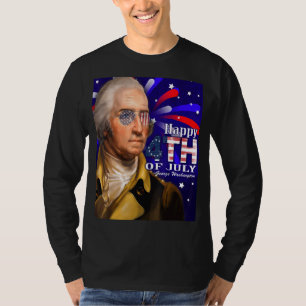 George Washington Sonnenbrillen 4. Juli Design T-Shirt