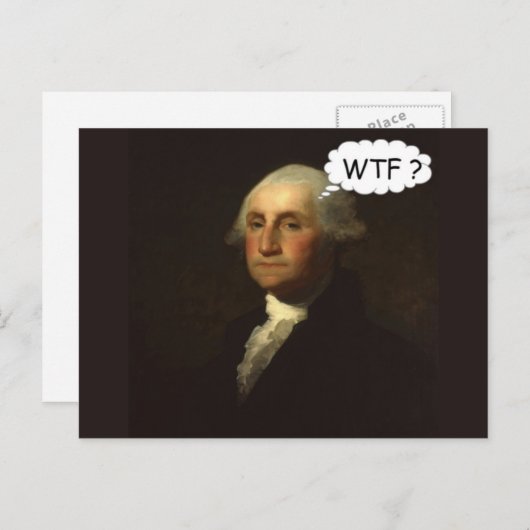 George Washington Spinning in Seinem Grab Postkarte (Vorne/Hinten)