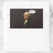 George Washington Spinning in Seinem Grab Rechteckiger Aufkleber (Tasche)