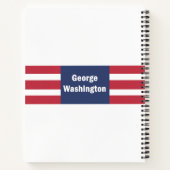 George Washington Spiral Notebook Notizblock (Rückseite)