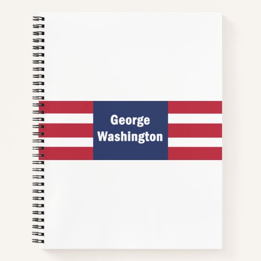 George Washington Spiral Notebook Notizblock (Vorderseite)