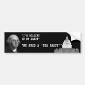 George Washington spricht Autoaufkleber (Vorne)