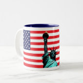 George Washington Statue of Liberty Tasse (Vorderseite Links)
