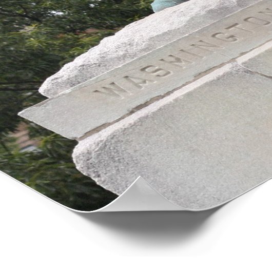 George Washington Statue, Washington Circle Poster (Ecke)