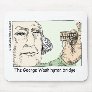 George Washington Teeth Funny Gifts & Sammlerstück Mousepad