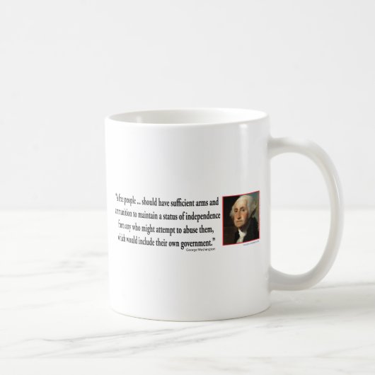 George Washington über die Rechte von Gun Kaffeetasse (Rechts)
