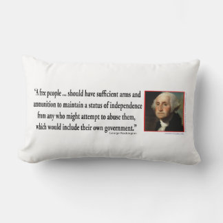 George Washington über die Rechte von Gun Lendenkissen