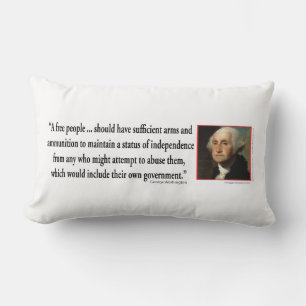 George Washington über die Rechte von Gun Lendenkissen