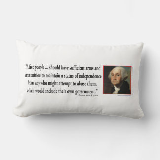 George Washington über die Rechte von Gun Lendenkissen