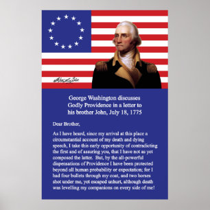 George Washington über die Vorsehung Poster