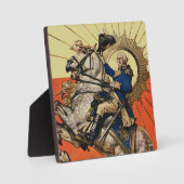 George Washington über Horseback Fotoplatte (Vorderseite)