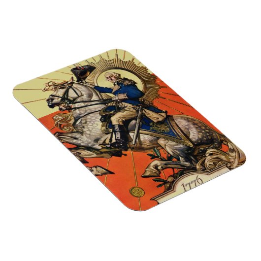 George Washington über Horseback Magnet (Rechte Seite)