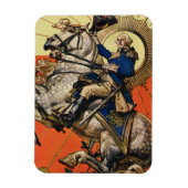 George Washington über Horseback Magnet (Vertikal)