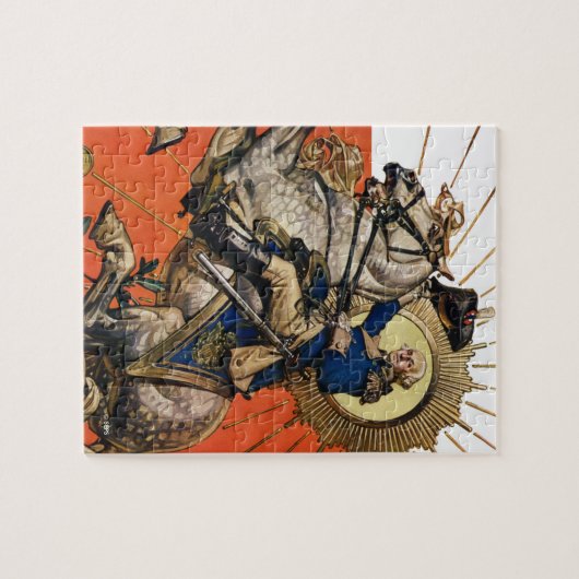 George Washington über Horseback Puzzle (Horizontal)