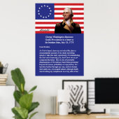 George Washington über Providence Poster (Heimbüro)