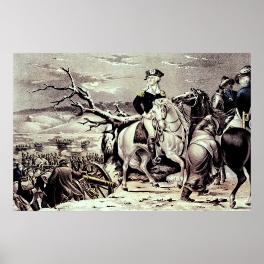 George Washington überquert das Delaware Poster (Vorne)