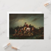George Washington überquert den Delaware Karte (Vorderseite/Rückseite Beispiel)
