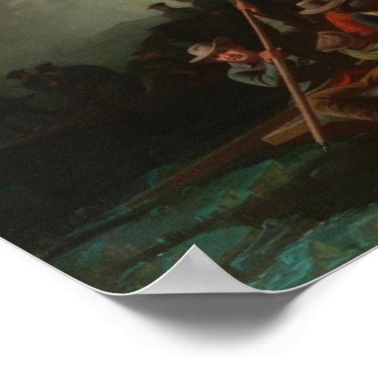 George Washington überquert den Delaware Poster (Ecke)