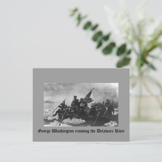 George Washington überquert den Delaware River Postkarte (Stehend Vorderseite)