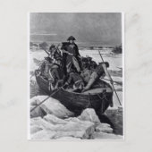 George Washington überquert den Delaware River Postkarte (Vorderseite)